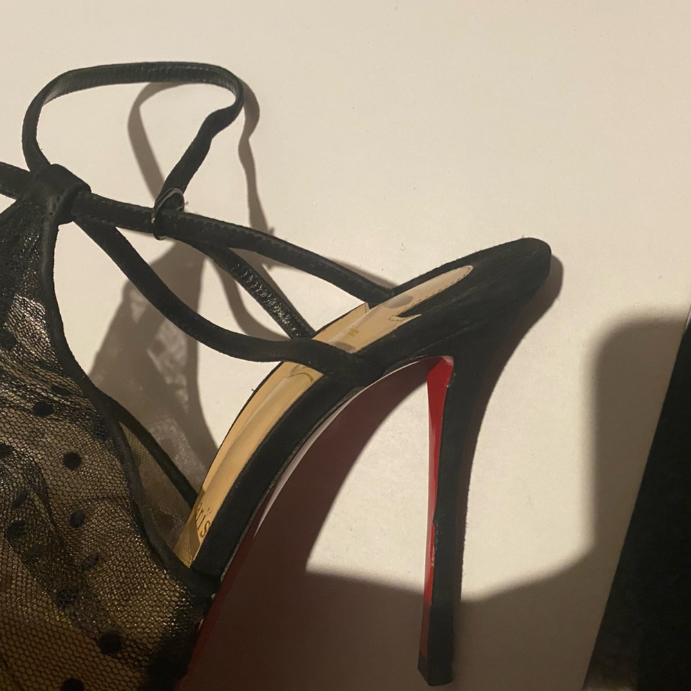 Christian Louboutin Acide 100 Rete/plum Tulle pump - Picture 14 of 16